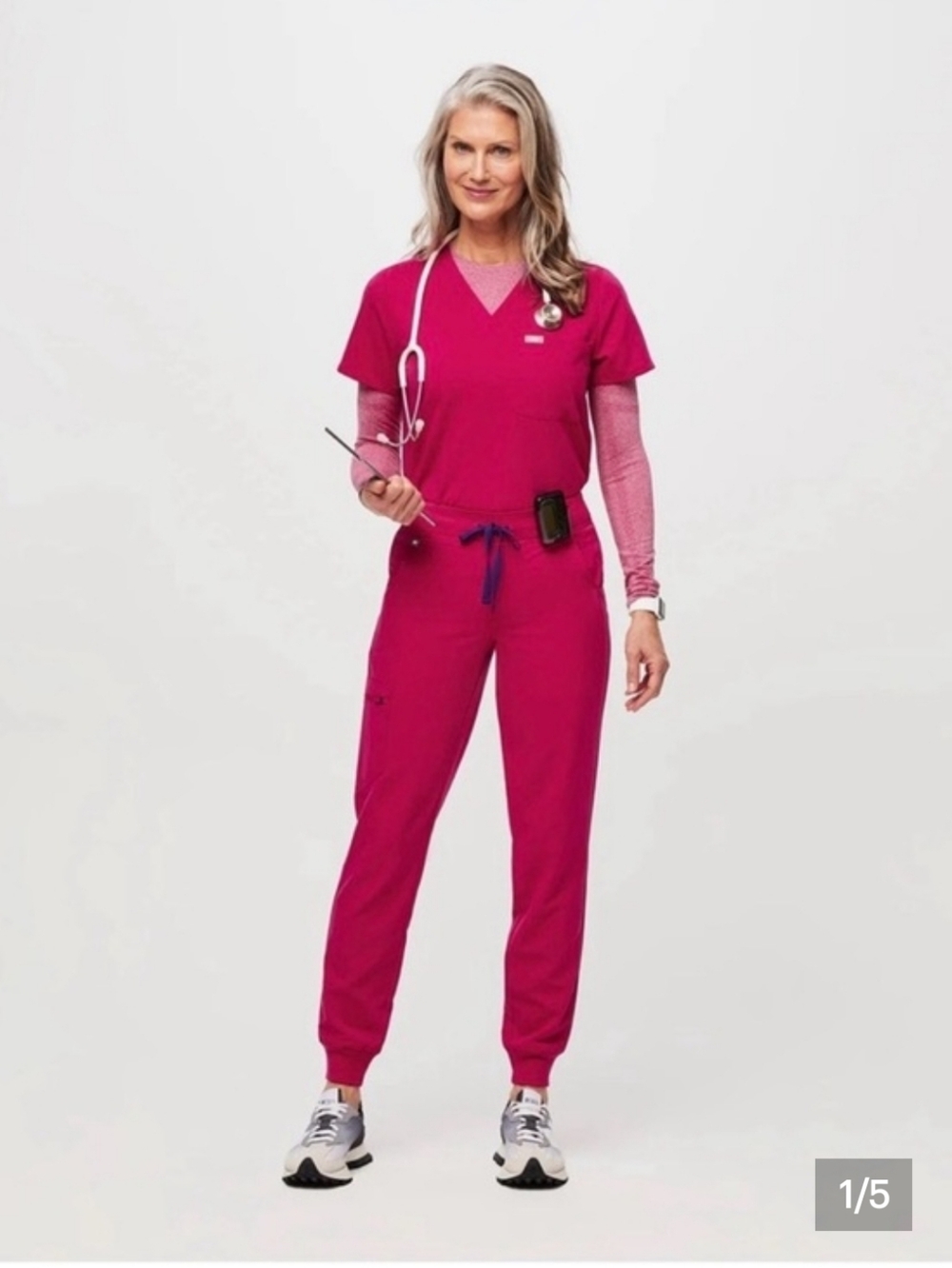 Ultra Rose Figs Set Joggers And Casma Top